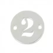 Separatore 2 fori numero 2 - mm. 8.5 in Argento 925 x1