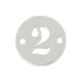 Separatore 2 fori numero 2 - mm. 8.5 in Argento 925 x1