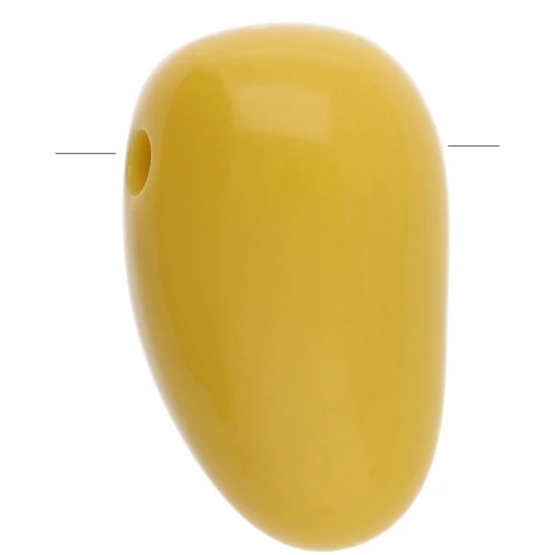 Pendente acrilico 24x14 mm - Senape x1
