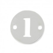 Separatore 2 fori numero 1 - mm. 8.5 in Argento 925 x1|raw }}