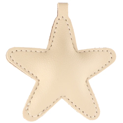 Ciondolo a stella da 68 mm per borsa - PU - Beige x1