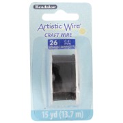Filo di rame artistico 0,41 mm anti-ossidazione - Nero x13,7m