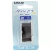 Filo di rame artistico 0,41 mm anti-ossidazione - Nero x13,7m