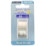 Filo di rame Artistic Wire 0,51 mm - Placcato argento anti-ossidazione x 9,1 m