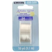 Filo di rame Artistic Wire 0,51 mm - Placcato argento anti-ossidazione x 9,1 m