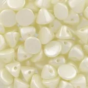 Button Bead 4 mm Pastel Light Cream x50