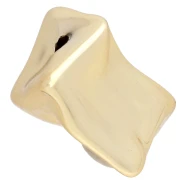 CCB Acrilico metallizzato 20x17,5 mm Perla irregolare - Dorato x1