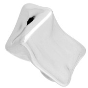 CCB Metallic Acrylic 20x17.5mm Perla irregolare - Argento x1|raw }}