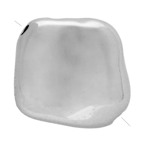 CCB Metallic Acrylic Perla a rombi irregolari 15x16 mm - Argento x4