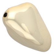 Perla irregolare 35x23 mm in acrilico metallizzato CCB - Oro x1