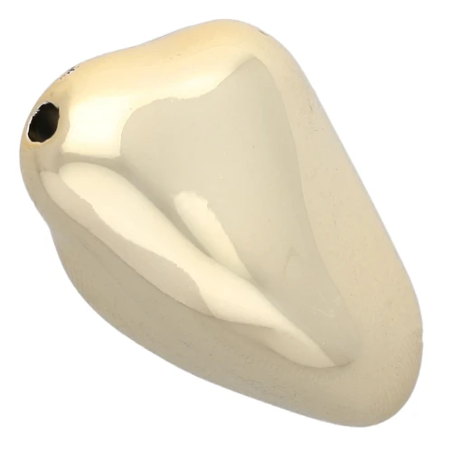 Perla irregolare 35x23 mm in acrilico metallizzato CCB - Oro x1