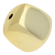 dorato - CCB Perla cubica irregolare in acrilico metallizzato 16x17 mm - Dorato x1 CCB Perla cubica irregolare in acrilico metallizzato 16x17 mm - Dorato x1