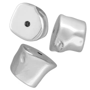 CCB Metallic Acrylic 16x20mm Perle irregolari - Argento x1