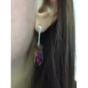 Orecchini con fermaciondolo mm.21 Argento 925 x2