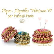 Perle di vetro Amos® di Puca® 5x8 mm - Grigio Bronzo x10g