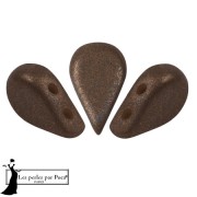 Perle di vetro Amos® by Puca® 5x8 mm - Bronzo Marrone x10g