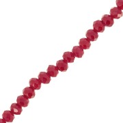 Tonde schiacciate sfaccettate mm. 3.5x3 Red Coral x34cm|raw }}