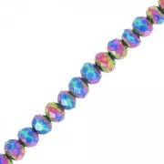 Tonde schiacciate sfaccettate mm. 3x2 Iris x34cm