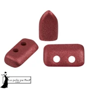 Perle di vetro Piros® by Puca® 2x5 mm - Granato lucido x10g