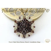 Perle di vetro Piros® by Puca® 2x5 mm - Metal Shine Maroon x10g