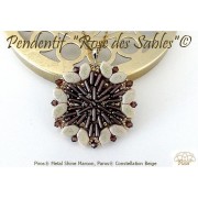 Perle di vetro Piros® by Puca® 2x5 mm - Metal Shine Powder Rose x10g