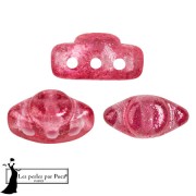Perle di vetro Volos® di Puca® 4x8 mm - Candy Raspberry x10g|raw }}