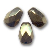 Perle sfaccettate 7x5 mm - Bronzo scuro x25