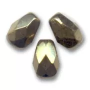 Perle sfaccettate 7x5 mm - Bronzo scuro x25