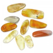 Perle gocce irregolari 12-22 mm agata rossa x10