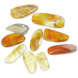 Perle gocce irregolari 12-22 mm agata rossa x10