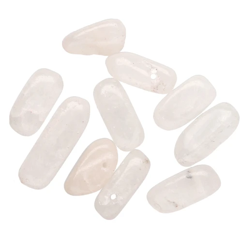 Perle gocce irregolari 12-22 mm Quarzo rosa x10