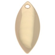 Ciondolo a navetta 16x7 mm - Dorato x1|raw }}