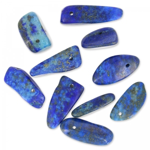 Perle gocce irregolari 12-22 mm Lapis Lazuli x10