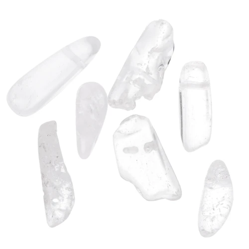 Perle gocce irregolari 12-22 mm Cristallo di roccia x10