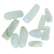 Perle gocce irregolari 12-22 mm Aquamarine x10|raw }}