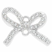 Distanziatore ad arco 13x15 mm per cabochon da 1 mm - Argento x1