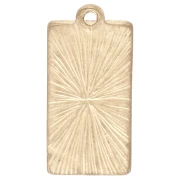 Pendente con i tarocchi 22x10 mm - La luna e il sole - Dorato vintage x1