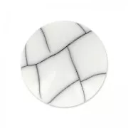 Cabochon sintetico rond mm.12 imitazione Howlite x1