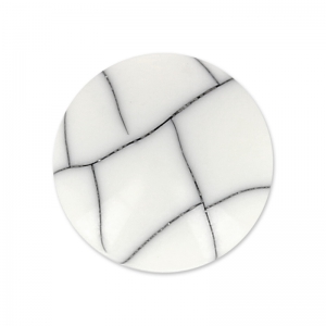 Cabochon sintetico rond mm.12 imitazione Howlite x1