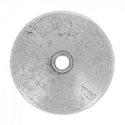 Coppette lisce 15 mm argentato antico x10