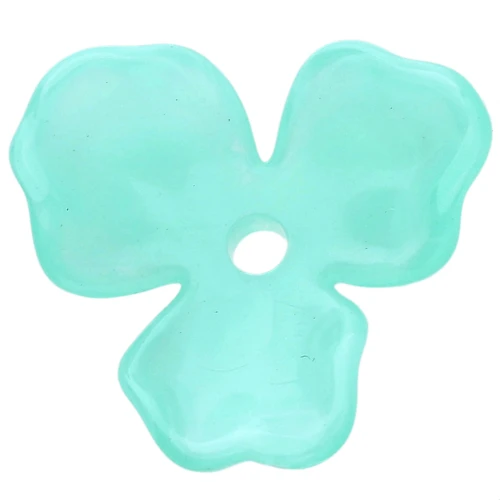 Pendente a forma di fiore in acetato da 23,5 mm - Marmo turchese x1