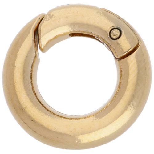 Moschettone rotondo da 15 mm - Placcato oro 3 micron x1