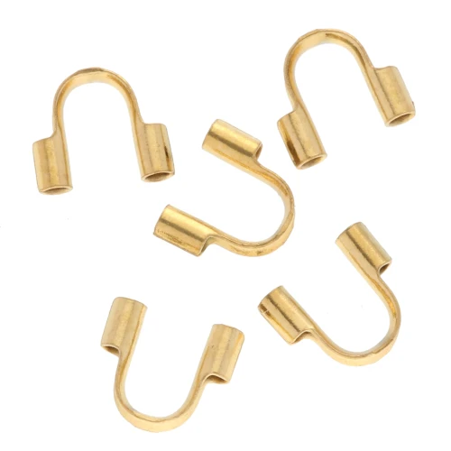 Protezioni per fili 0,7 mm - acciaio inossidabile 316L Dorato x20