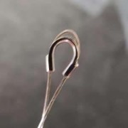 Protezioni per fili 0,7 mm - acciaio inossidabile 316L Dorato x20