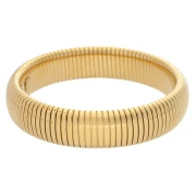 Bracciale con perline da 68 mm - larghezza 16 mm - acciaio inossidabile 304 Dorato x1