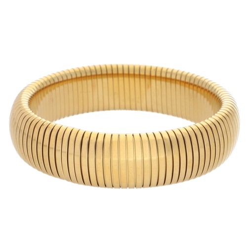 Bracciale in perle da 68 mm - larghezza 20 mm - acciaio inossidabile 304 Dorato x1