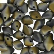 Spiky Button® 4,5x6,5 mm Jet Valentinite Mat x25