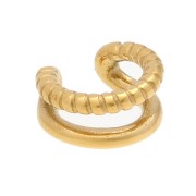 Bracciale per orecchio - Bague d'oreille doppio anneau 12 mm - Acciaio inossidabile 304 Dorato x1|raw }}