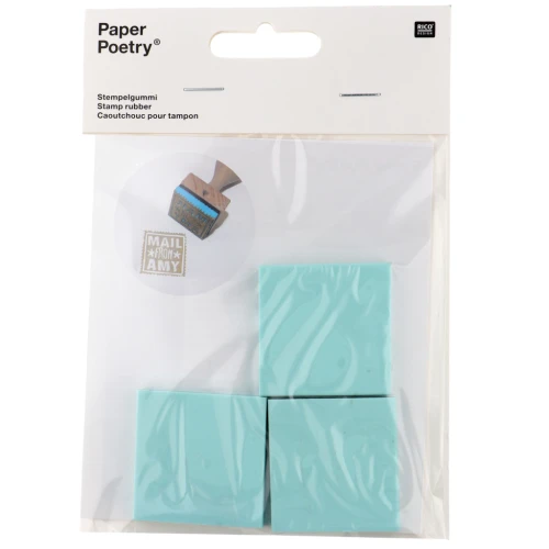 Caoutchouc per realizzare timbri Paper Poetry - Quadrato x3