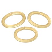 Anelli ovali aperti 6x4x0,8 mm - Dorato x50